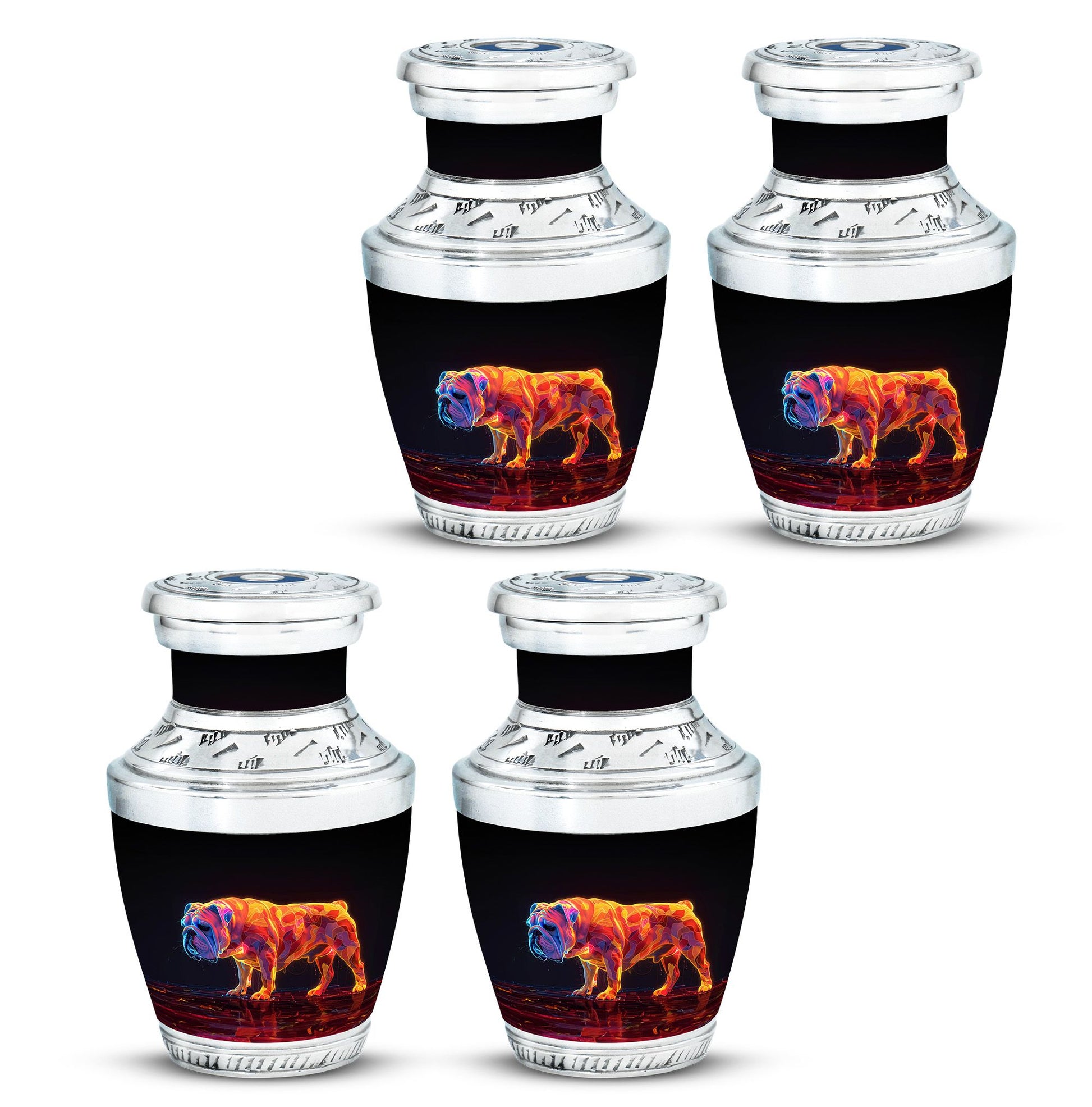 Inferno Bully Dog Cremation Urns For Human Ashes - Urn Set For Ashes