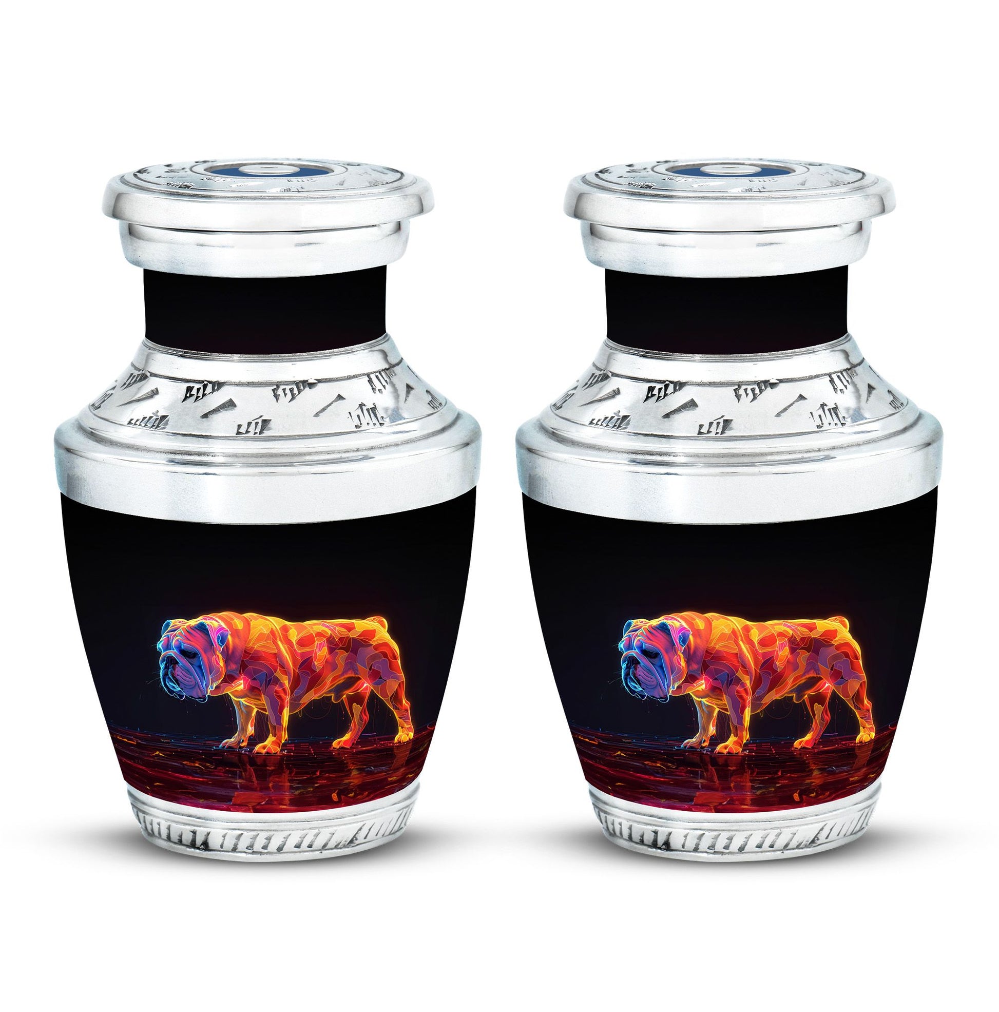 Inferno Bully Dog Cremation Urns For Human Ashes - Urn Set For Ashes