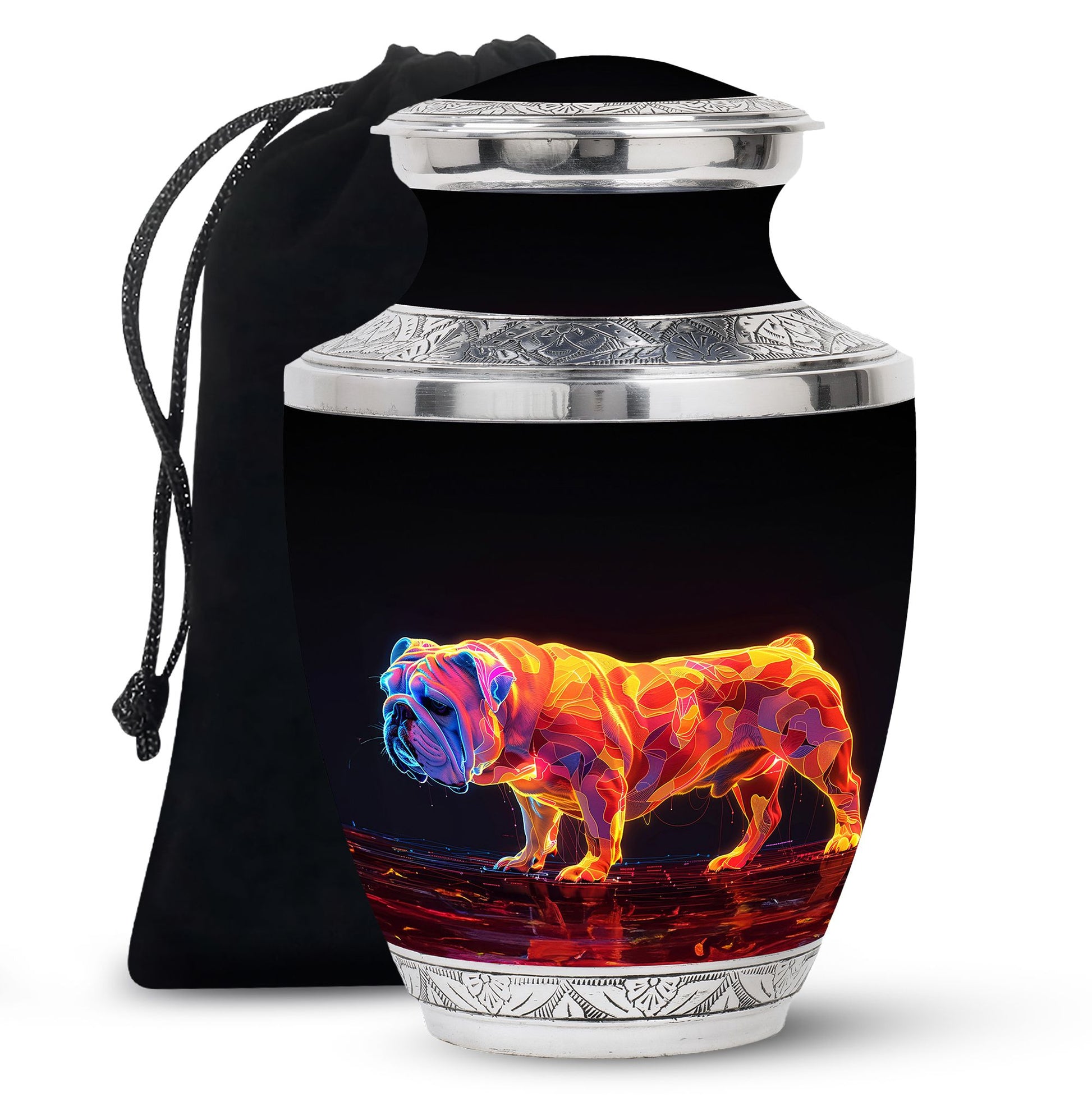 Inferno Bully Dog Cremation Urns For Human Ashes - Urn Set For Ashes