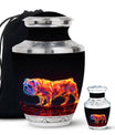 Inferno Bully Dog Cremation Urns For Human Ashes - Urn Set For Ashes