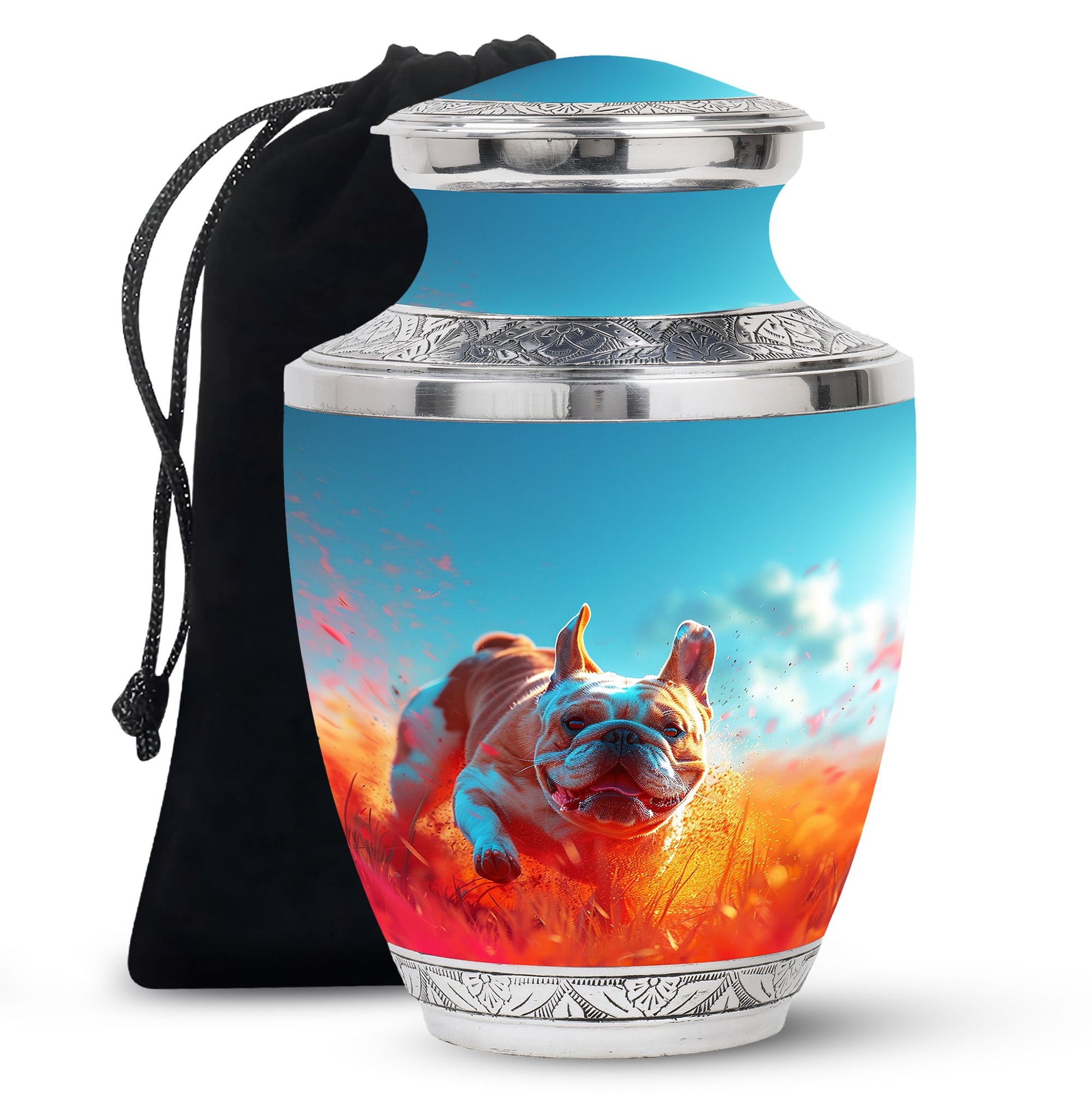 Bulldog Burial Urn - Large Pet Urns For Ashes