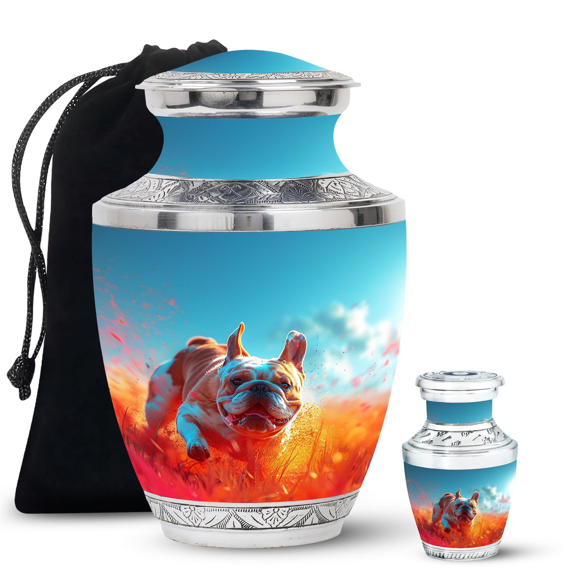 Bulldog Burial Urn - Large Pet Urns For Ashes