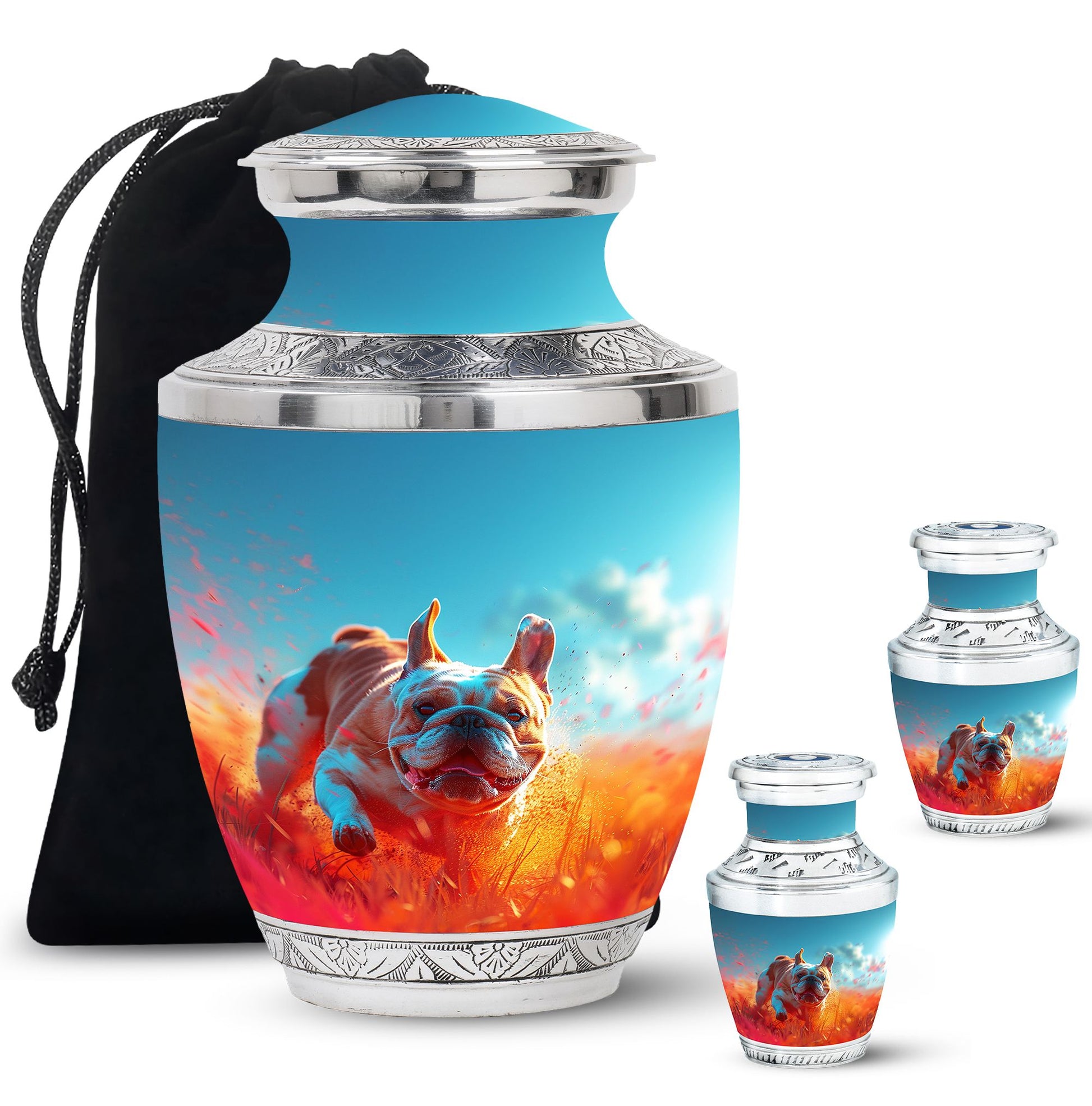 Bulldog Burial Urn - Large Pet Urns For Ashes