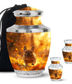 Golden Bulldog Memorial Tribute Urn - Pet Cremation Urns For Funeral