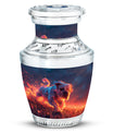 Fiery Bulldog Memorial Ashes Urn - Large Cremation Urn For Pets