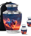 Fiery Bulldog Memorial Ashes Urn - Large Cremation Urn For Pets