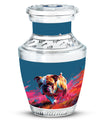 Vibrant Memorial Ashes Urn - Bulldog Funeral Cremation Urn For Pets
