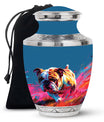 Vibrant Memorial Ashes Urn - Bulldog Funeral Cremation Urn For Pets