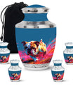 Vibrant Memorial Ashes Urn - Bulldog Funeral Cremation Urn For Pets