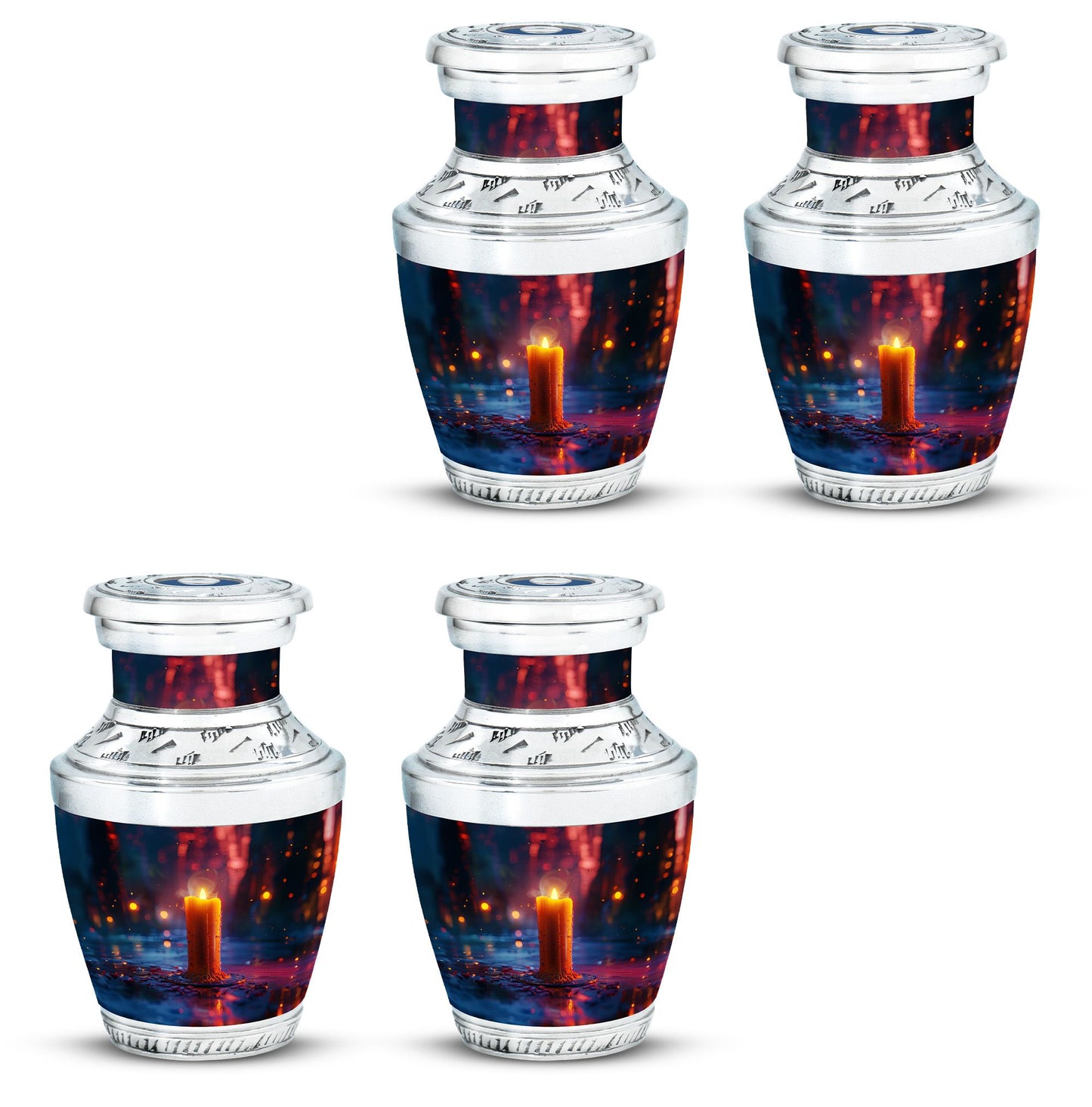 Personalized Candle Memorial Urn for Men - 10-inch, 200 cu in - Yatskia