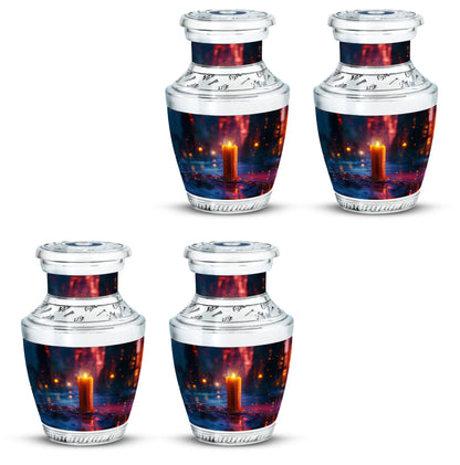 Personalized Candle Memorial Urn for Men - 10-inch, 200 cu in - Yatskia