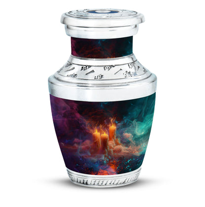 Personalized Candle Memorial Urn for Human Ashes - 10-inch, 200 cu in - Yatskia