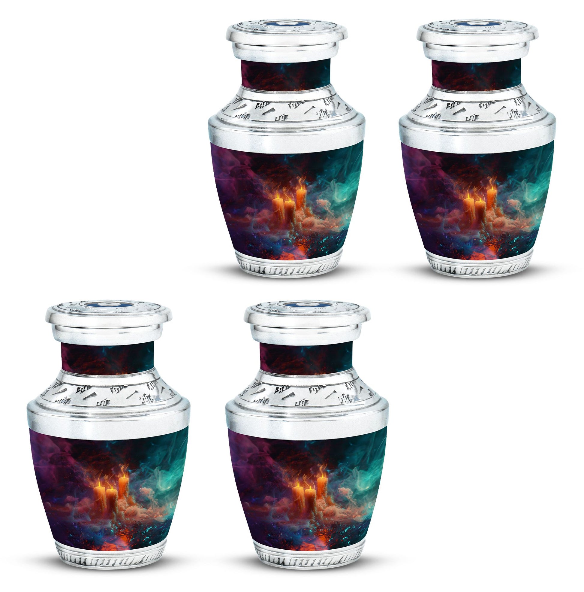 Mystic Vapor Candle Urn - Cosmic Candle Urn Large Memorial For Ashes