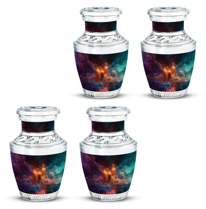 Personalized Candle Memorial Urn for Human Ashes - 10-inch, 200 cu in - Yatskia
