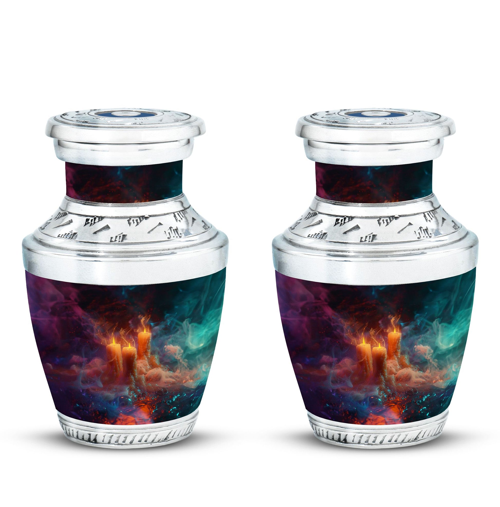 Mystic Vapor Candle Urn - Cosmic Candle Urn Large Memorial For Ashes