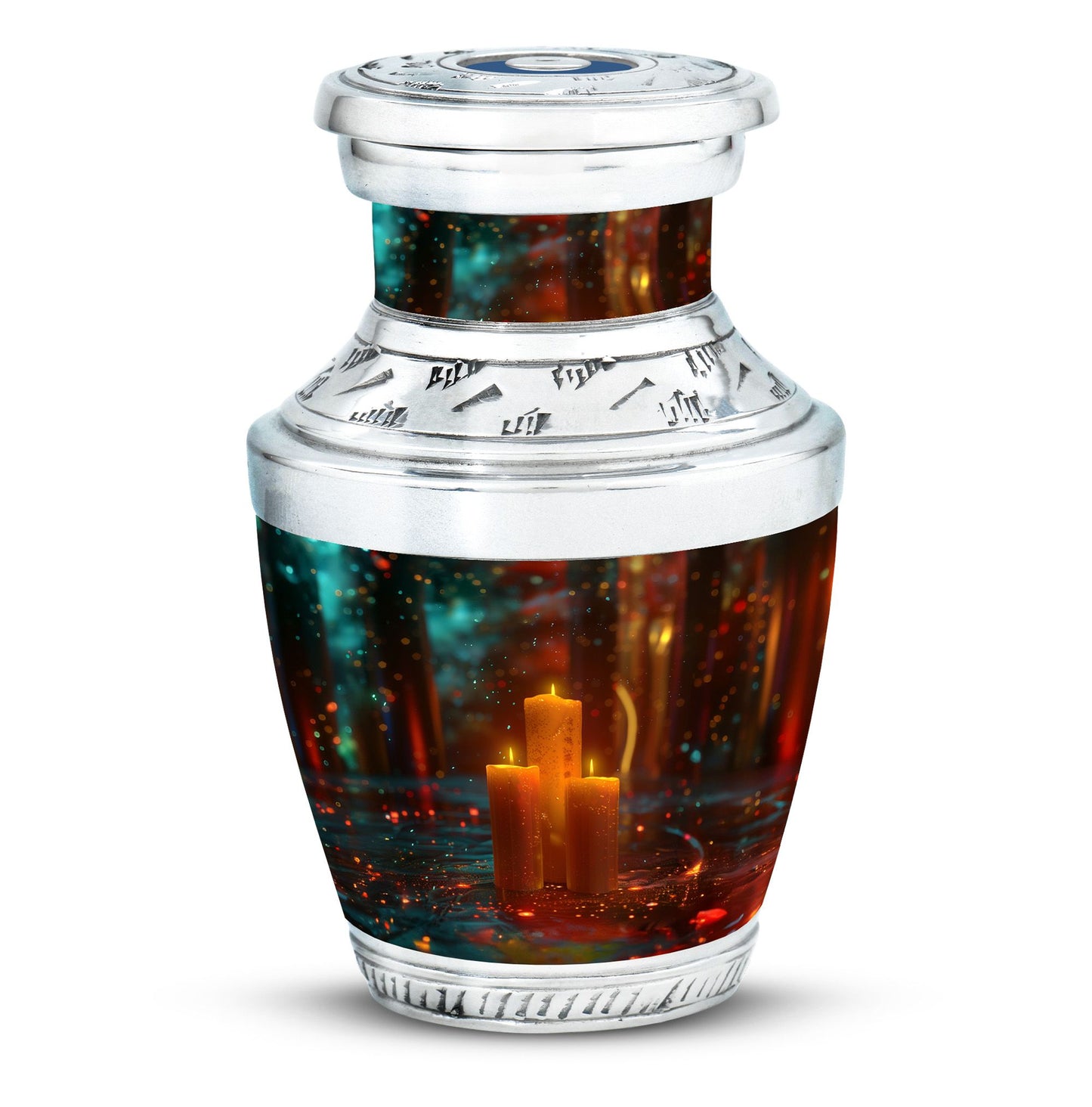 Personalized Candle Memorial Urn for Adult Male - 10-inch, 200 cu in - Yatskia