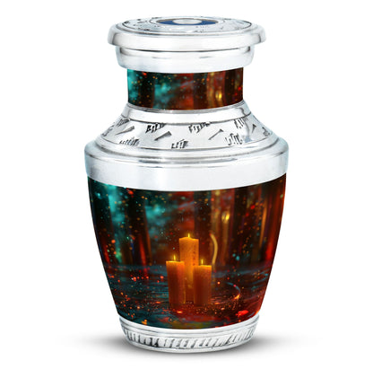 Personalized Candle Memorial Urn for Adult Male - 10-inch, 200 cu in - Yatskia