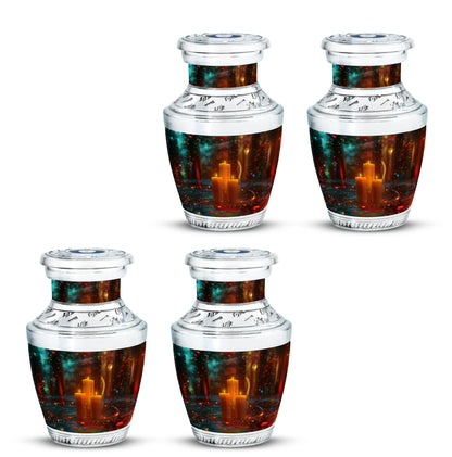 Personalized Candle Memorial Urn for Adult Male - 10-inch, 200 cu in - Yatskia