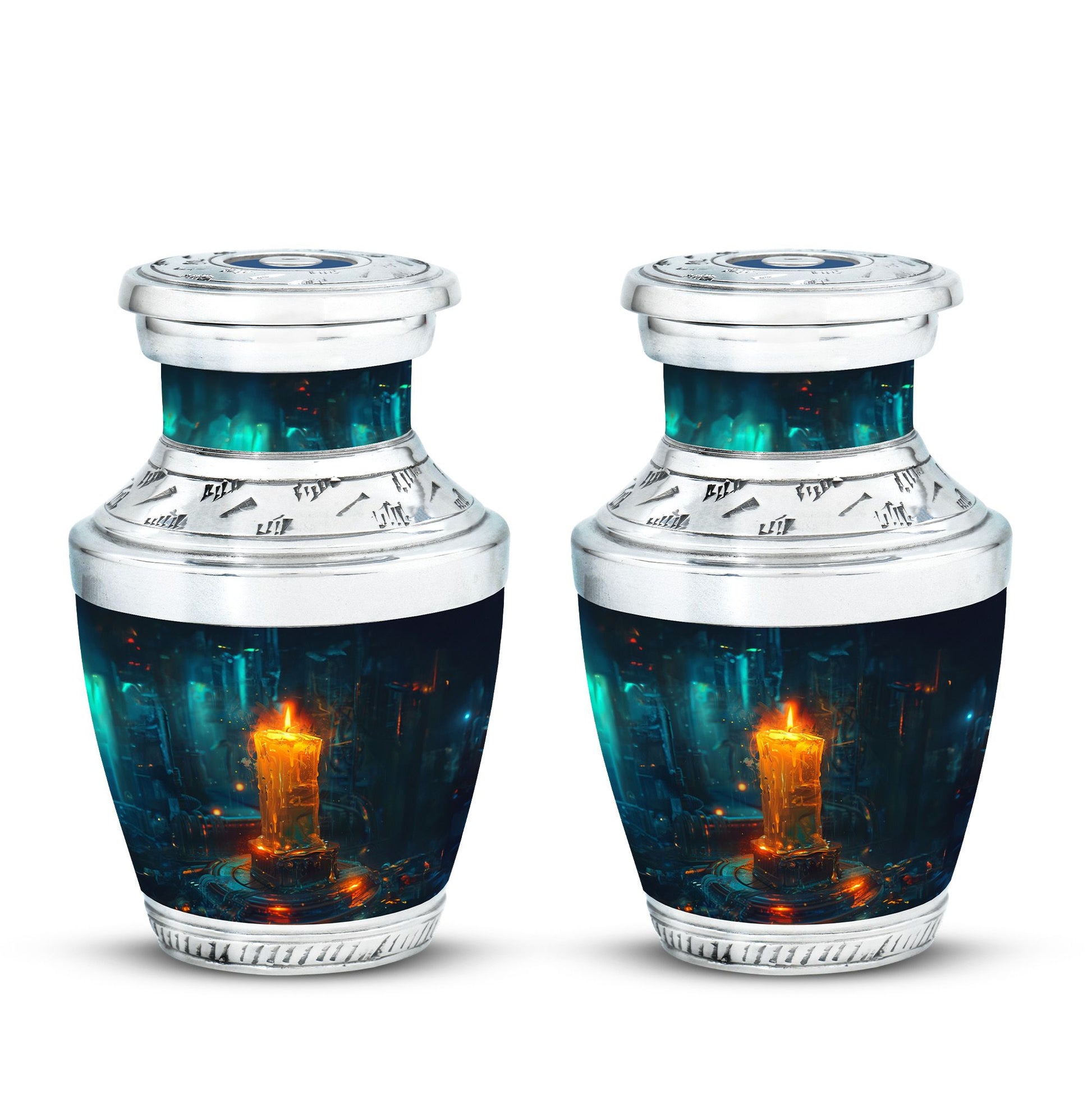 Flaming Candle Urns For Loved Ones - Magical Cremation Ashes Large Urn