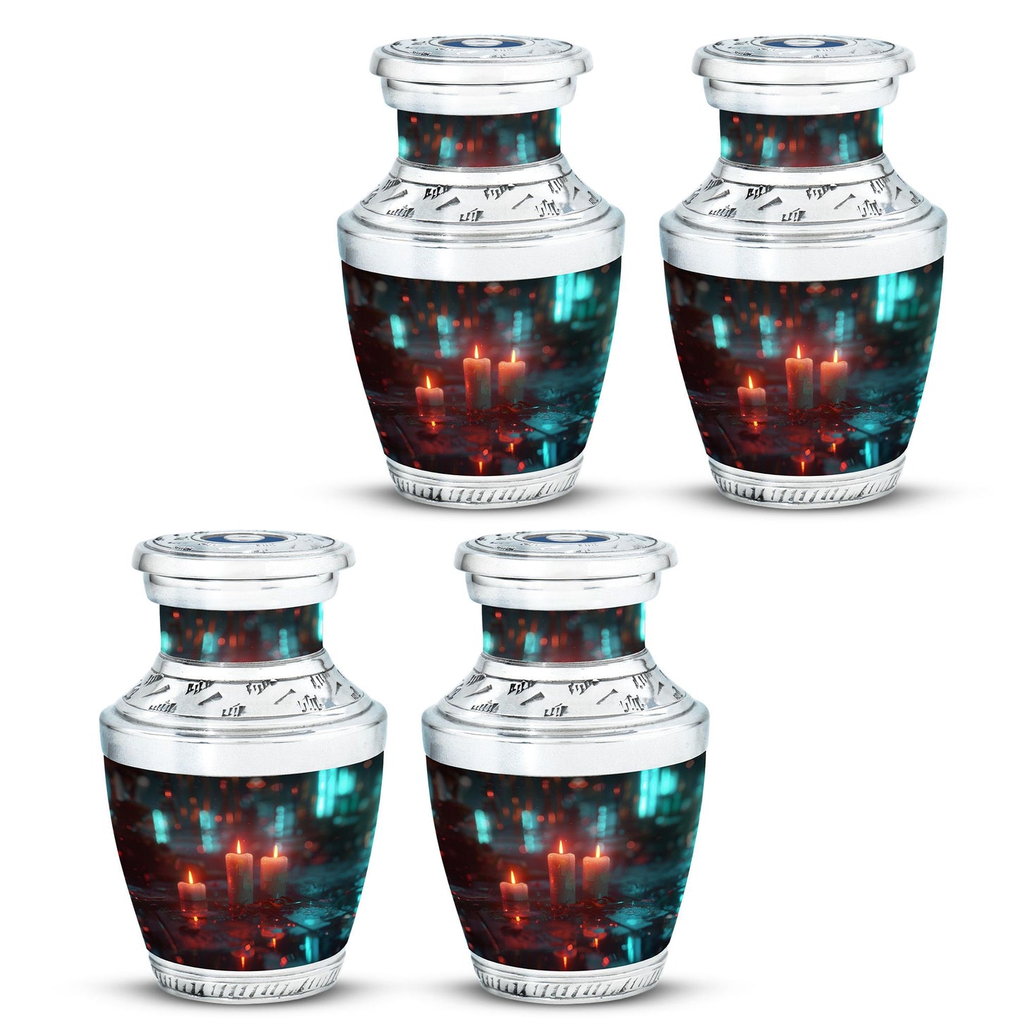 Personalized Candle Cremation Urn for Human Ashes - 10-inch, 200 cu in - Yatskia