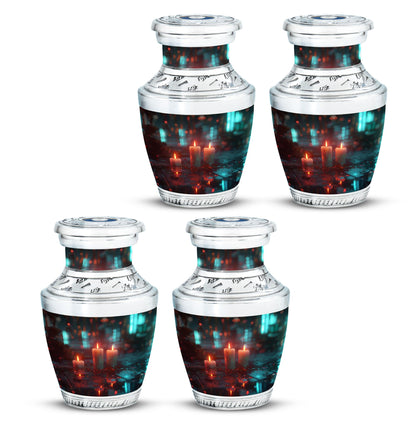 Personalized Candle Cremation Urn for Human Ashes - 10-inch, 200 cu in - Yatskia