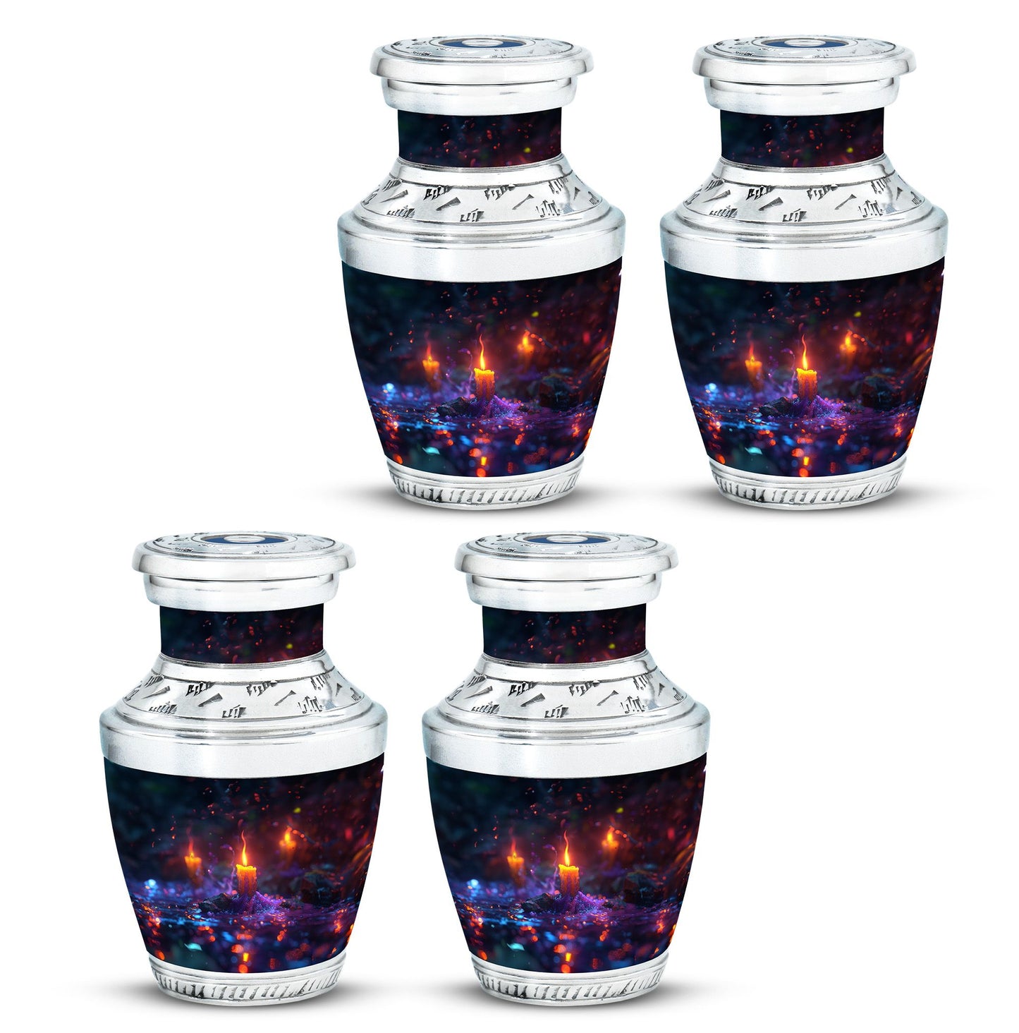 Personalized Candle Memorial Urn for Human Ashes - 10-inch, 200 cu in - Yatskia