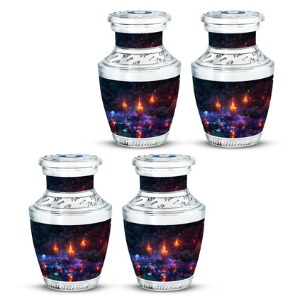 Personalized Candle Memorial Urn for Human Ashes - 10-inch, 200 cu in - Yatskia