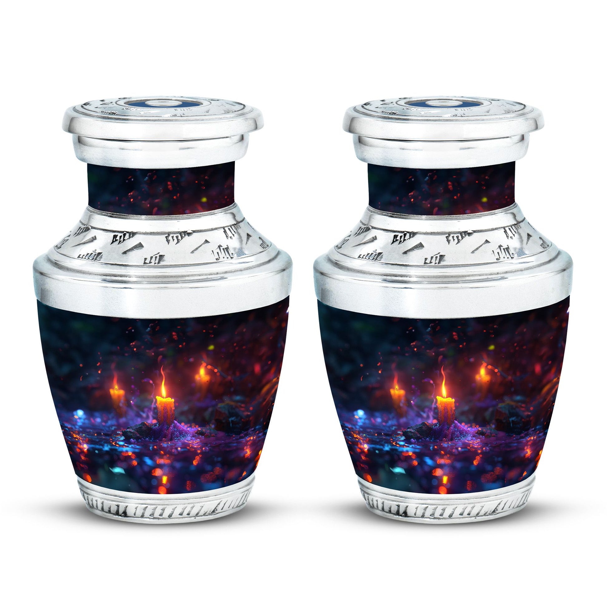 Mystically Glowing Candle Urns - Large Memorial Urns For Ashes