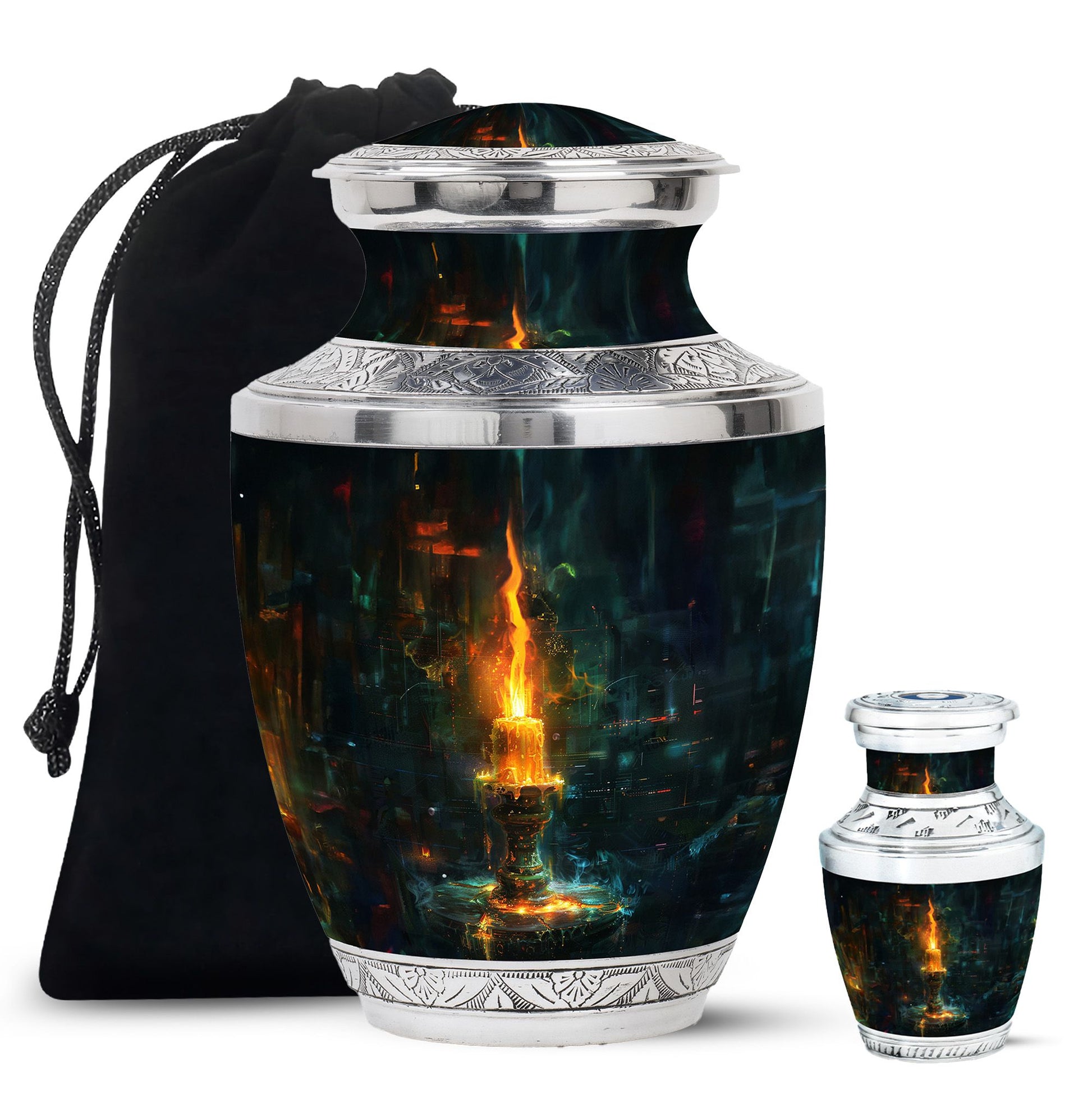 Mystical Candle Urn For Tribute - Candle Cremation Ashes Keepsake