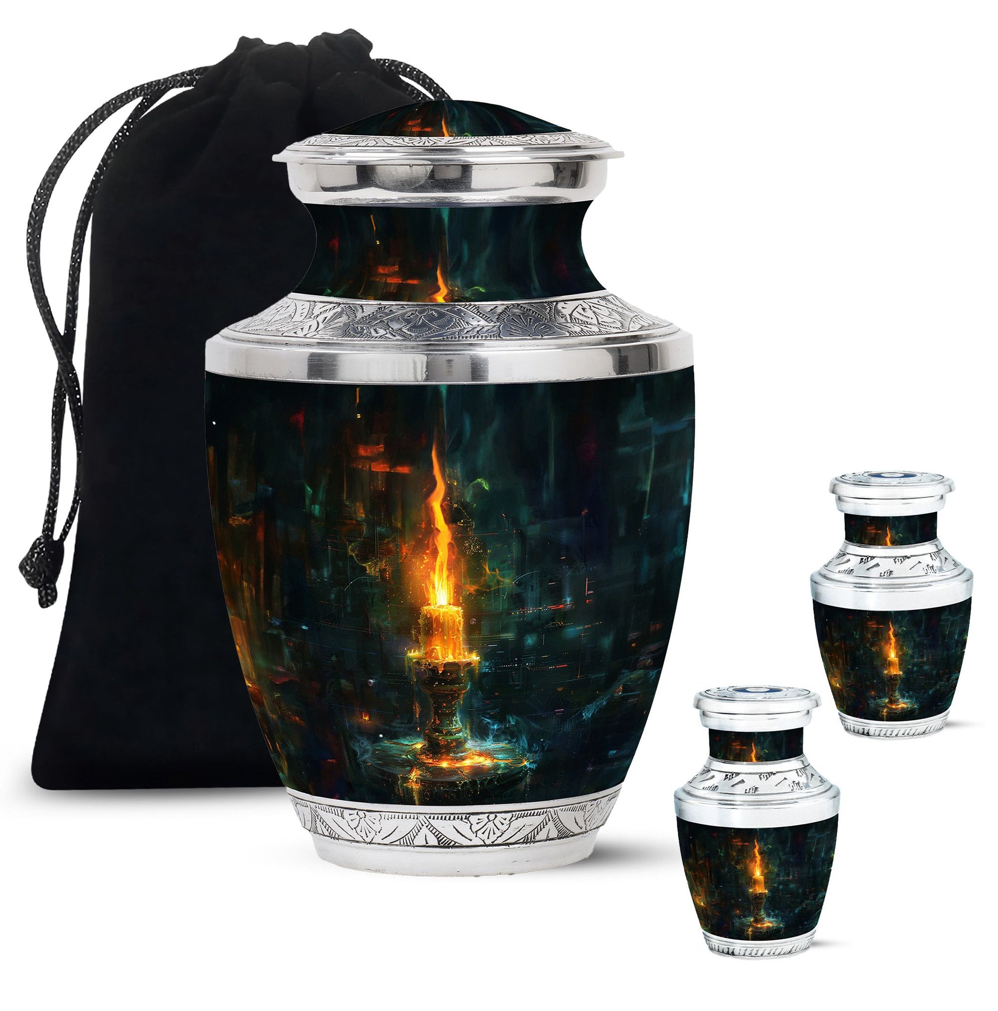 Mystical Candle Urn For Tribute - Candle Cremation Ashes Keepsake