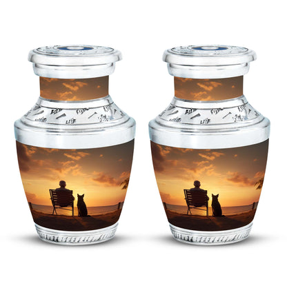 Personalized Pet Cremation Urn for Pet Ashes - 10-inch, 200 cu in - Yatskia
