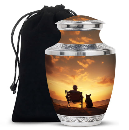 Personalized Pet Cremation Urn for Pet Ashes - 10-inch, 200 cu in - Yatskia