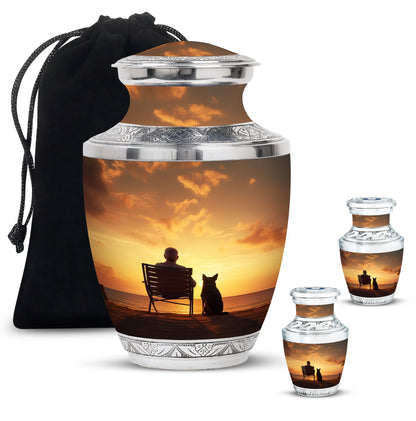 Personalized Pet Cremation Urn for Pet Ashes - 10-inch, 200 cu in - Yatskia