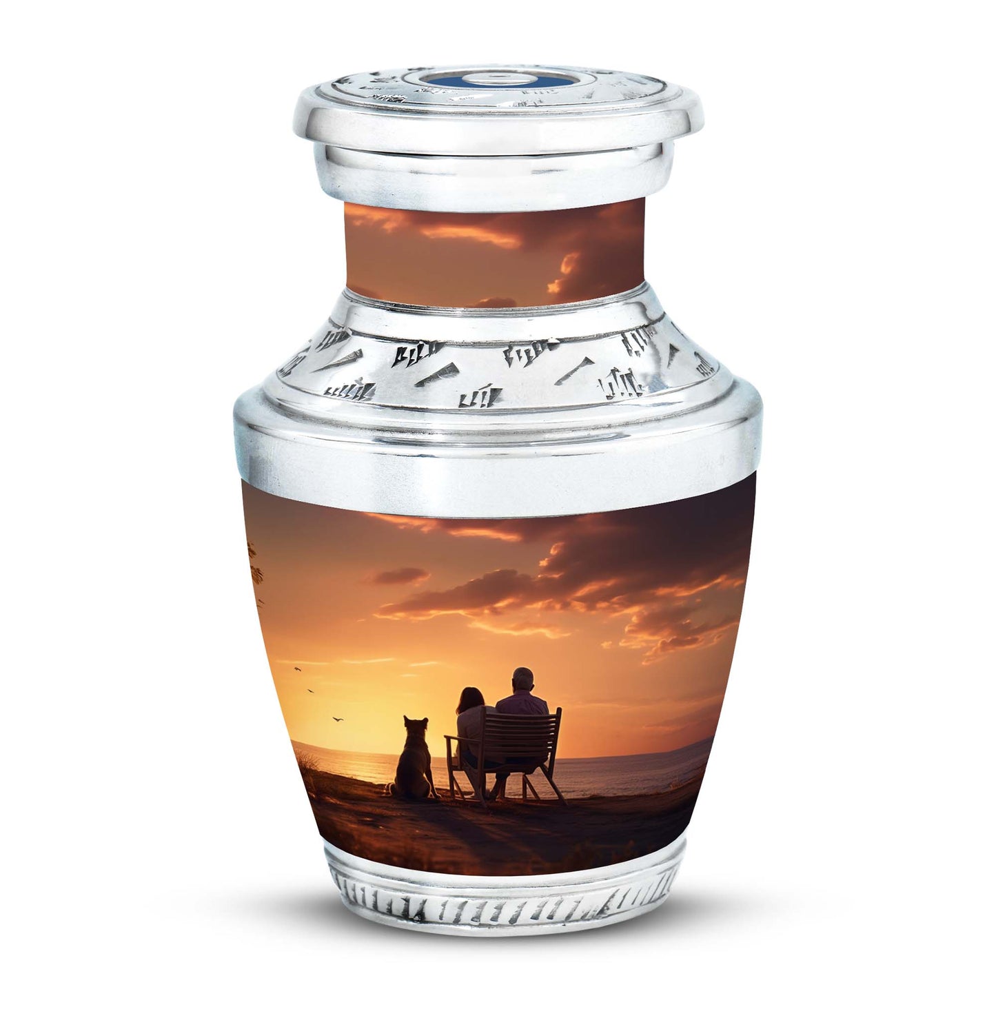 Personalized Pet Keepsake Urn for Pet Ashes - 10-inch, 200 cu in - Yatskia