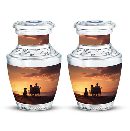 Personalized Pet Keepsake Urn for Pet Ashes - 10-inch, 200 cu in - Yatskia