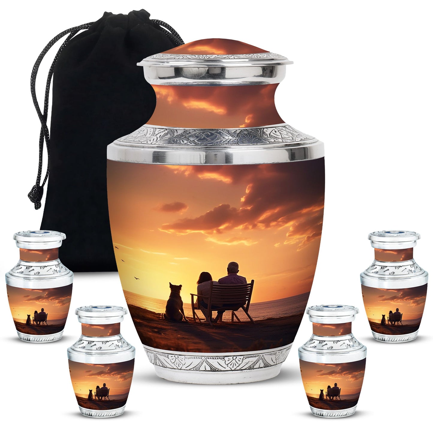 Personalized Pet Keepsake Urn for Pet Ashes - 10-inch, 200 cu in - Yatskia