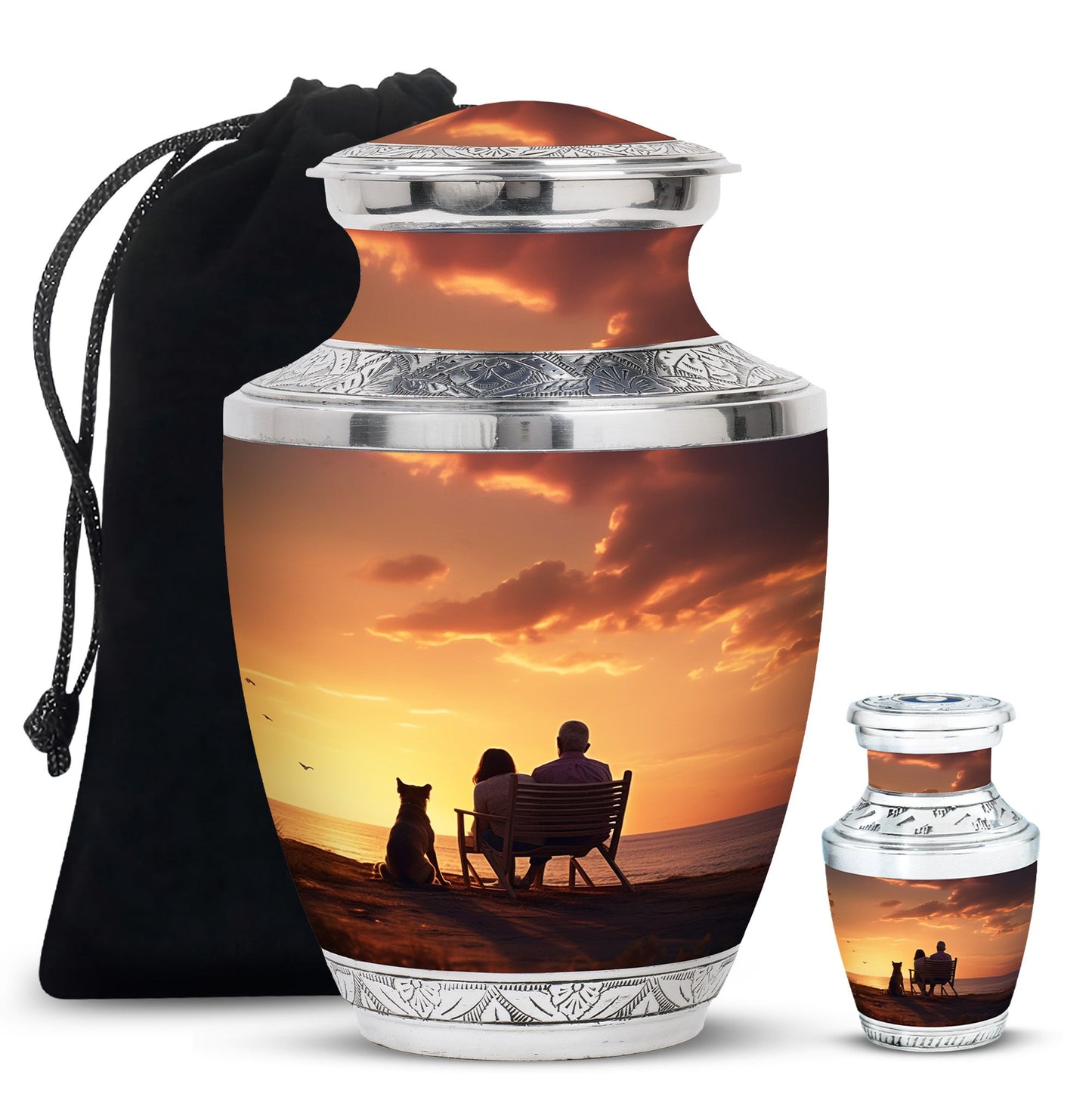 Personalized Pet Keepsake Urn for Pet Ashes - 10-inch, 200 cu in - Yatskia
