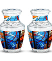 Stained Glass Mini Urns For Human Ashes Memorial, Funeral Cremation Urn