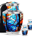 Stained Glass Mini Urns For Human Ashes Memorial, Funeral Cremation Urn