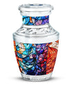 Stained Glass Urn For Ashes Memorial, Funeral Cremation Urn For Ashes