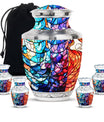 Stained Glass Urn For Ashes Memorial, Funeral Cremation Urn For Ashes