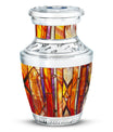 Stained Glass Ashes Keepsake Memorial, Funeral Cremation Urn