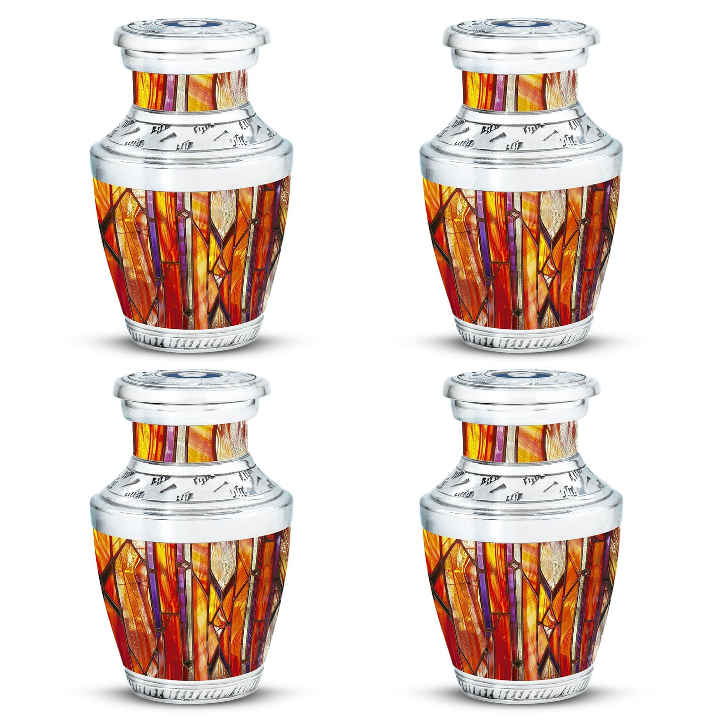 Stained Glass Ashes Keepsake Memorial, Funeral Cremation Urn