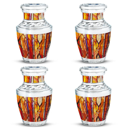 Stained Glass Ashes Keepsake Memorial, Funeral Cremation Urn