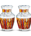 Stained Glass Ashes Keepsake Memorial, Funeral Cremation Urn