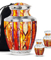 Stained Glass Ashes Keepsake Memorial, Funeral Cremation Urn