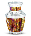 Stained Glass Cremation Urns Memorial, Funeral Shape Urn