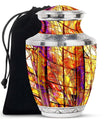 Stained Glass Cremation Urns Memorial, Funeral Shape Urn