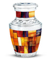 Stained Glass Cool Urn Ashes Memorial, Funeral Cremation Urn For Ashes