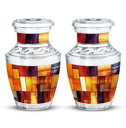 Glass Stained Glass Cremation Urn for Human Ashes - 10-inch, 200 cu in - Yatskia